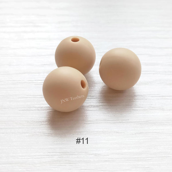 Perles rondes en silicone de 9 mm