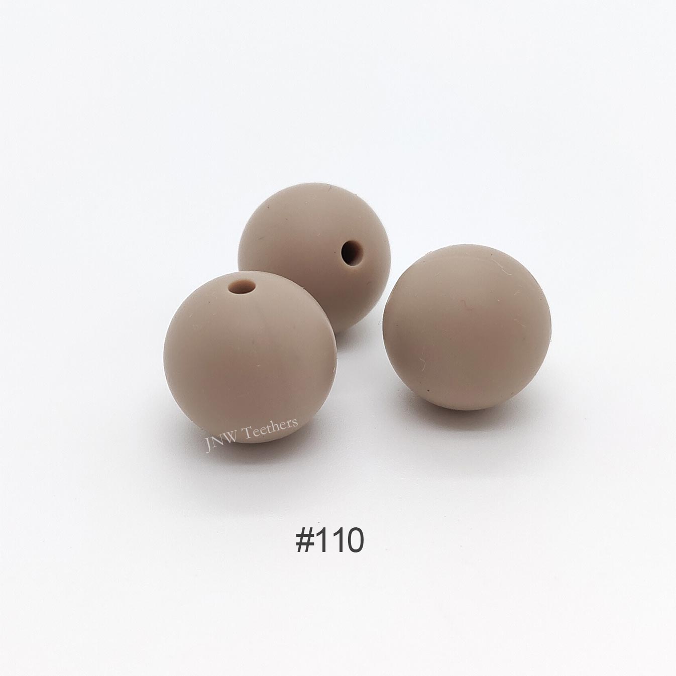 110 Smoky yellow silicone round beads 9mm 12mm 15mm