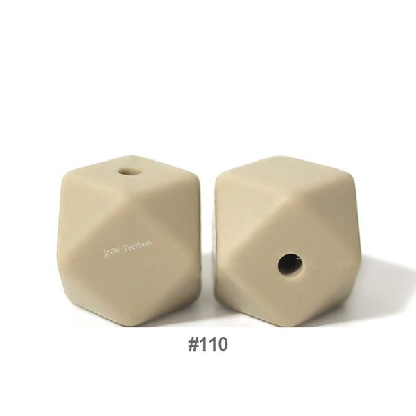 10pcs 17mm Silicone Hexagon Beads