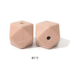 10pcs 17mm Silicone Hexagon Beads
