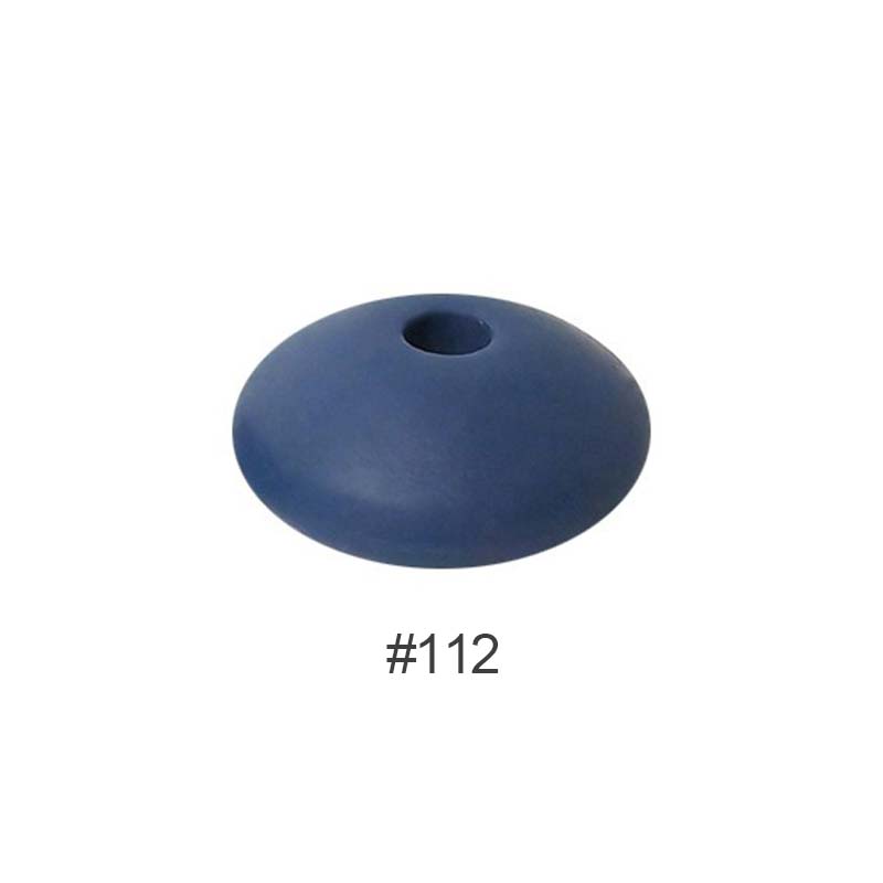 Perles en silicone en forme de soucoupe de 12 mm