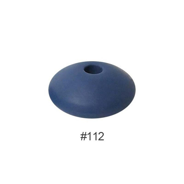 Perles en silicone en forme de soucoupe de 12 mm