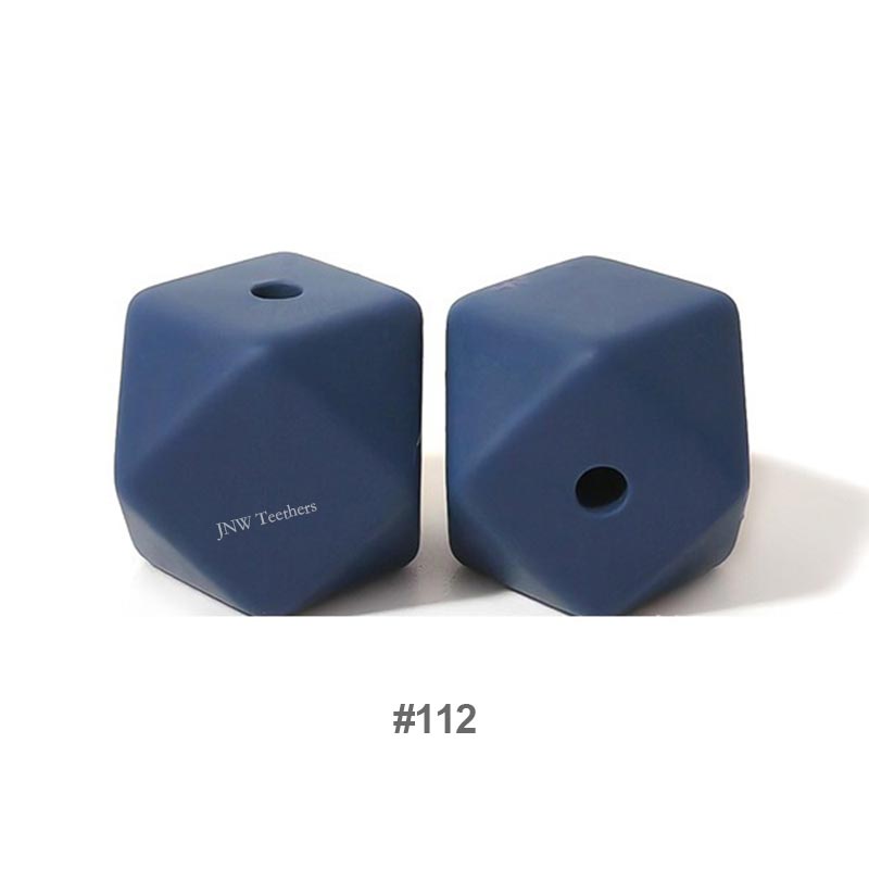 10pcs 17mm Silicone Hexagon Beads