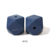10pcs 17mm Silicone Hexagon Beads