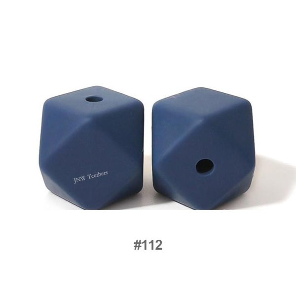 10pcs 17mm Silicone Hexagon Beads