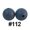 20pcs 12mm Round Silicone Beads
