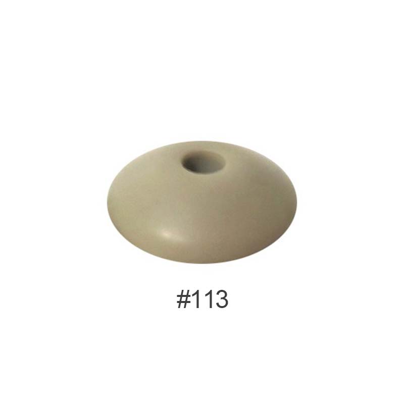 Perles en silicone en forme de soucoupe de 12 mm