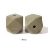10pcs 17mm Silicone Hexagon Beads