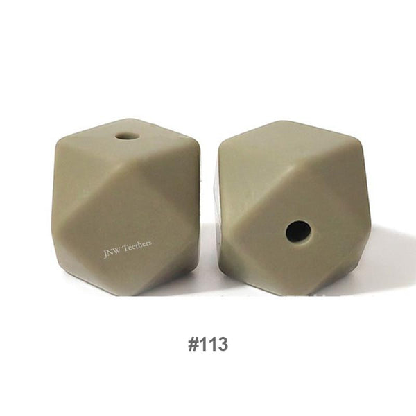 10pcs 17mm Silicone Hexagon Beads