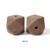 10pcs 17mm Silicone Hexagon Beads