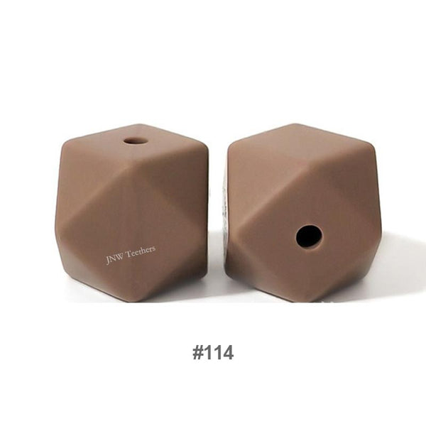 10pcs 17mm Silicone Hexagon Beads