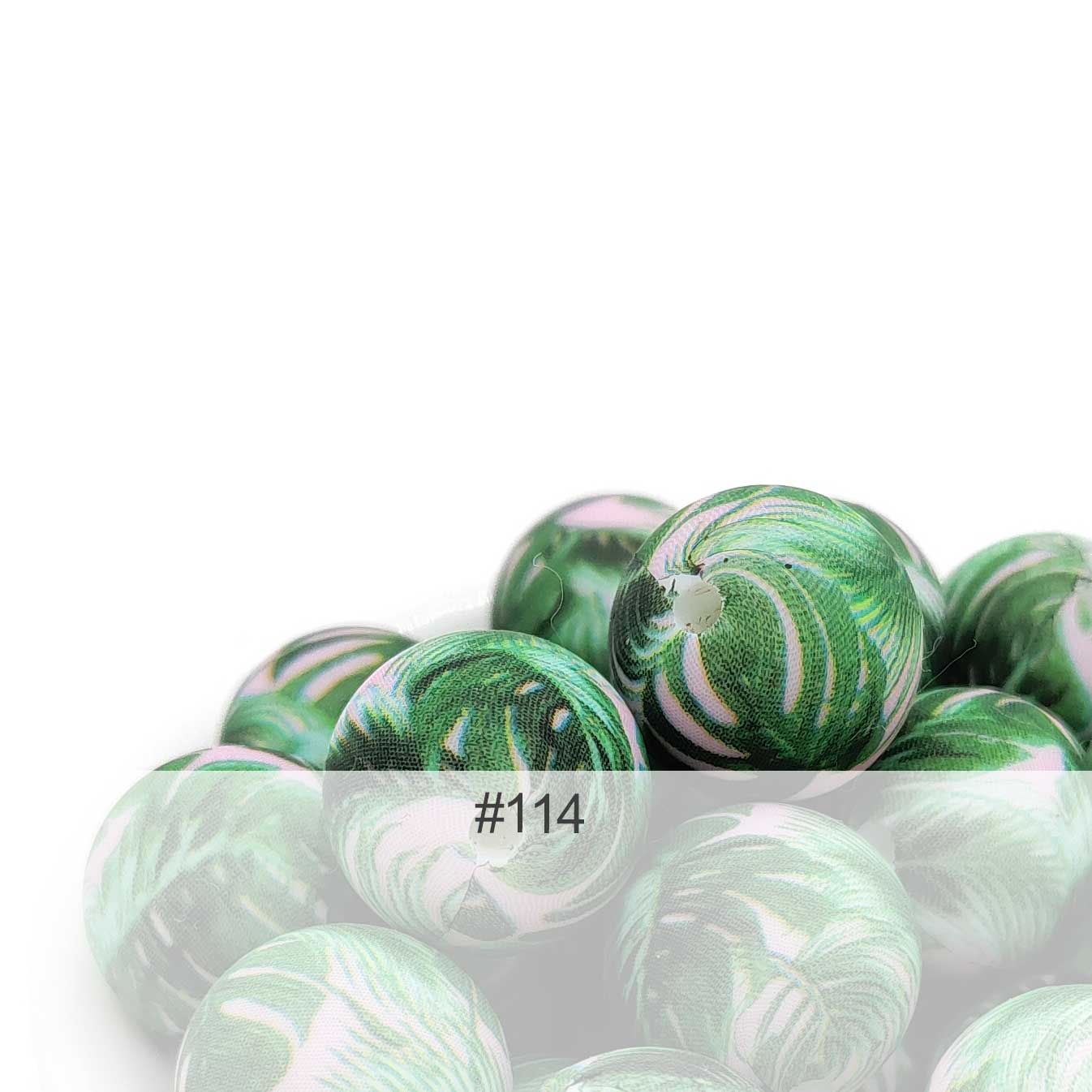 Silicone Print Beads #114