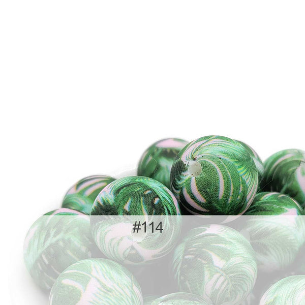 Silicone Print Beads #114