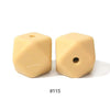 10pcs 17mm Silicone Hexagon Beads