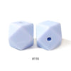 10pcs 17mm Silicone Hexagon Beads