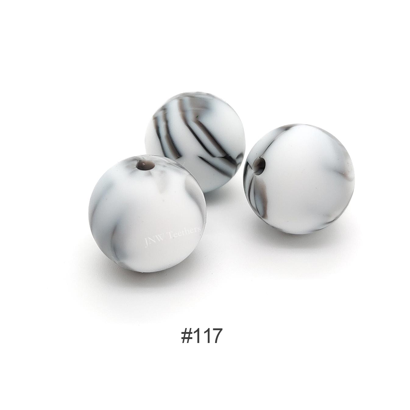 117 Marble silicone round beads 9mm 12mm 15mm