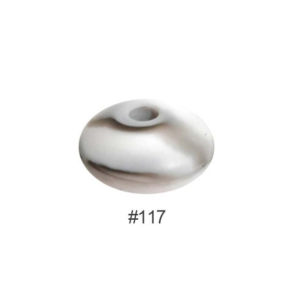 Perles en silicone en forme de soucoupe de 12 mm