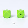 10pcs 17mm Silicone Hexagon Beads