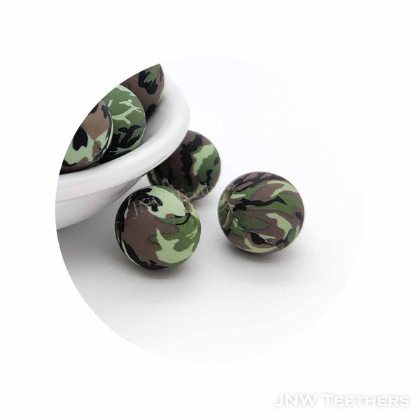 #11 Camo Leopard Print - Silicone Beads