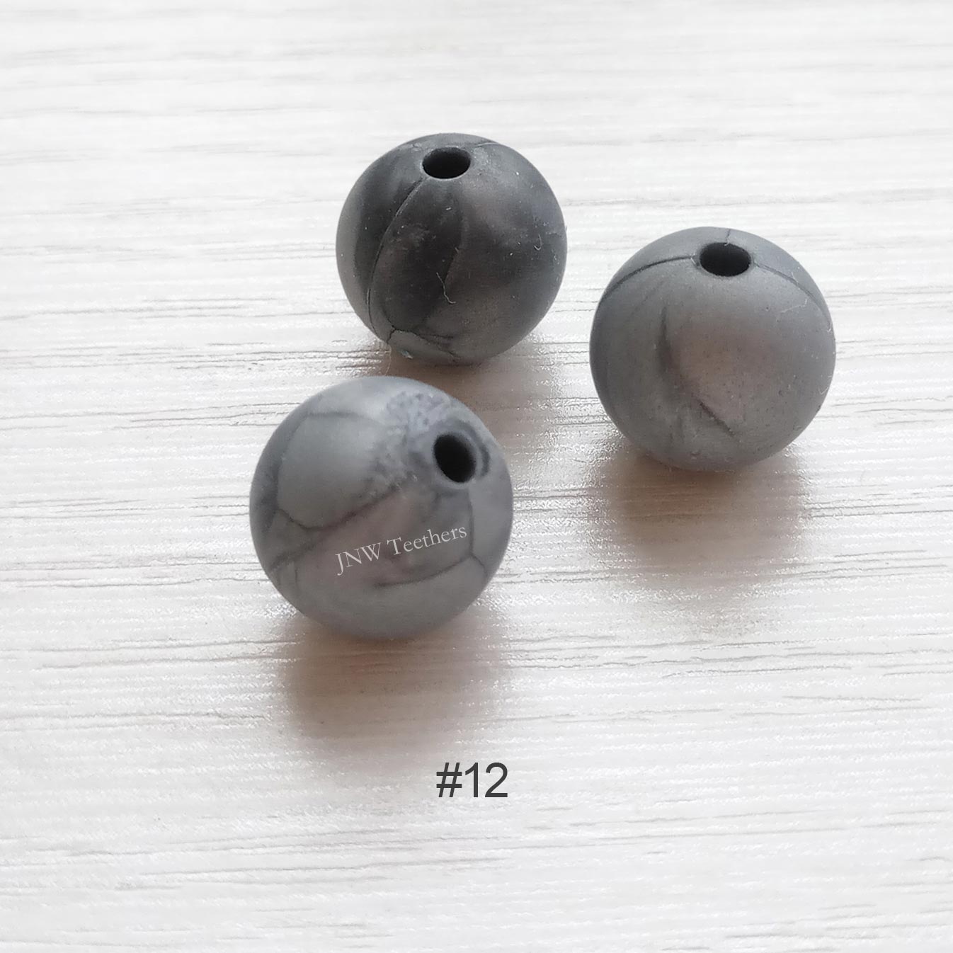 Perles rondes en silicone de 9 mm
