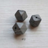 14mm &17mm  Metallic Silicone Hexagon Beads