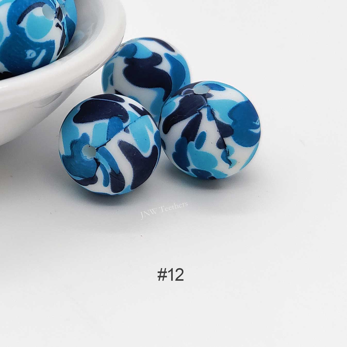 Silicone Print Beads #12