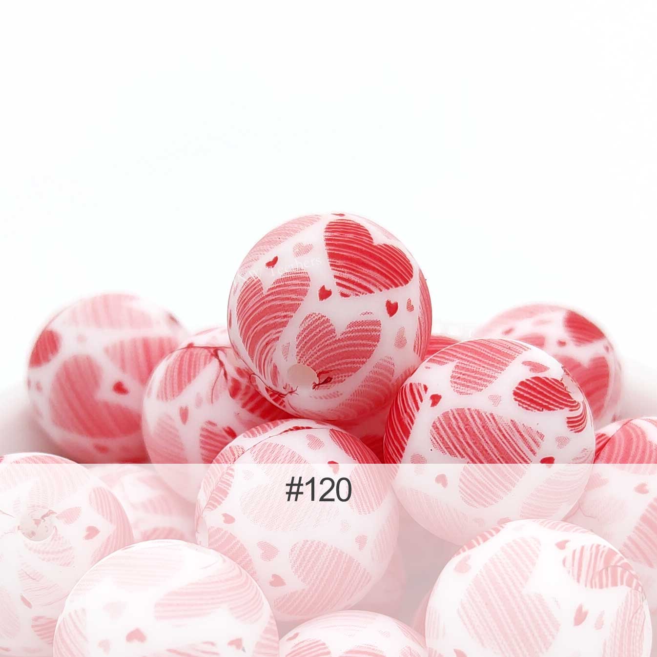 Silicone Print Beads #120