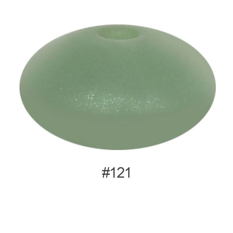 Perles en silicone en forme de soucoupe de 12 mm