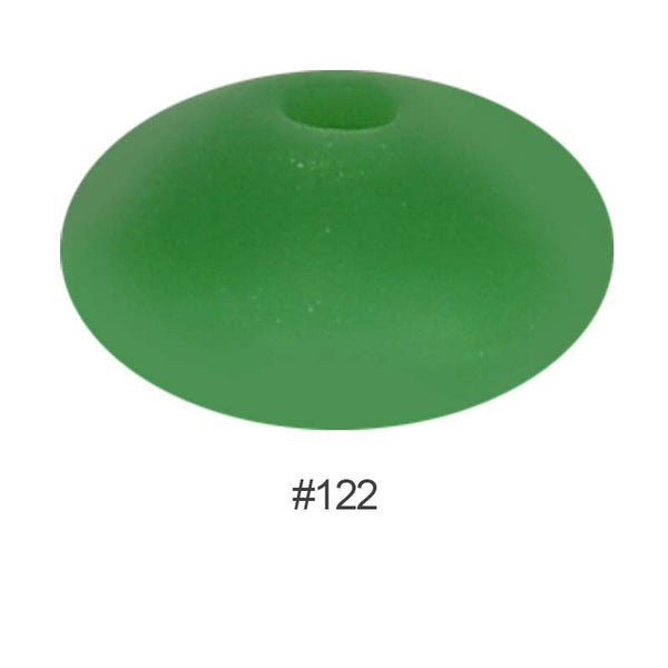 Perles en silicone en forme de soucoupe de 12 mm
