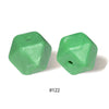 10pcs 17mm Silicone Hexagon Beads