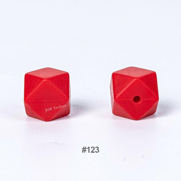 10pcs 17mm Silicone Hexagon Beads