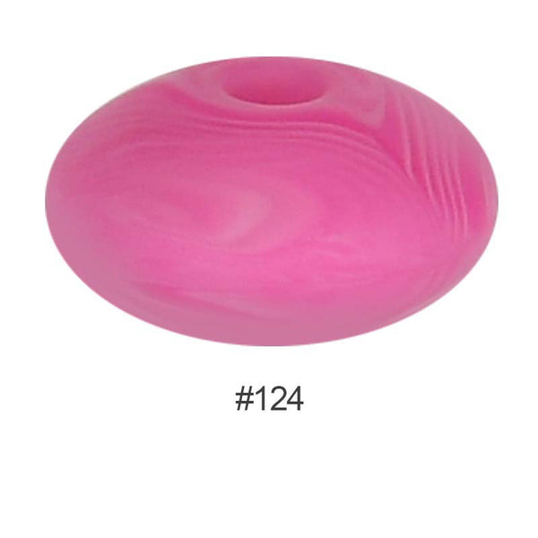 Perles en silicone en forme de soucoupe de 12 mm