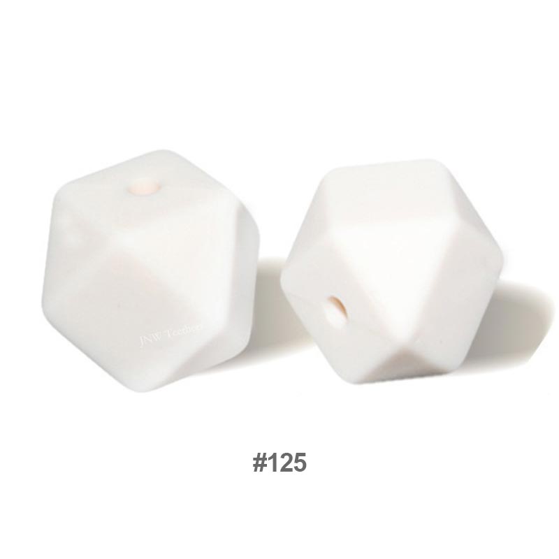 10pcs 17mm Silicone Hexagon Beads