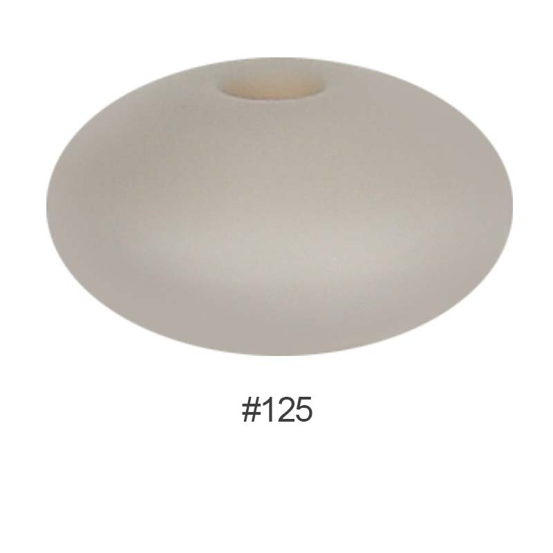 Perles en silicone en forme de soucoupe de 12 mm