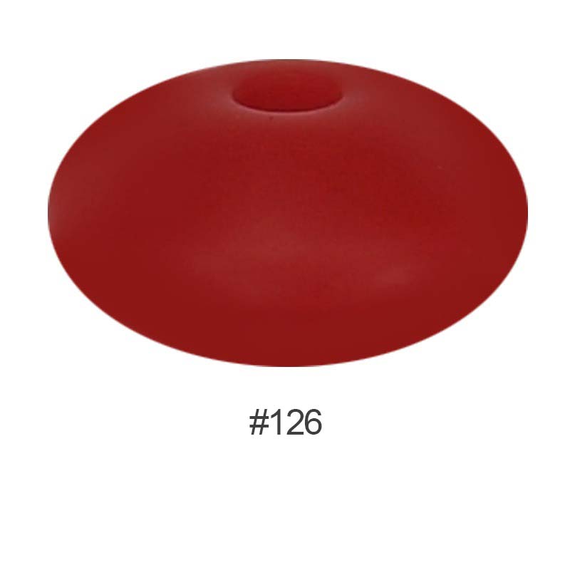 Perles en silicone en forme de soucoupe de 12 mm