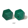 10pcs 17mm Silicone Hexagon Beads