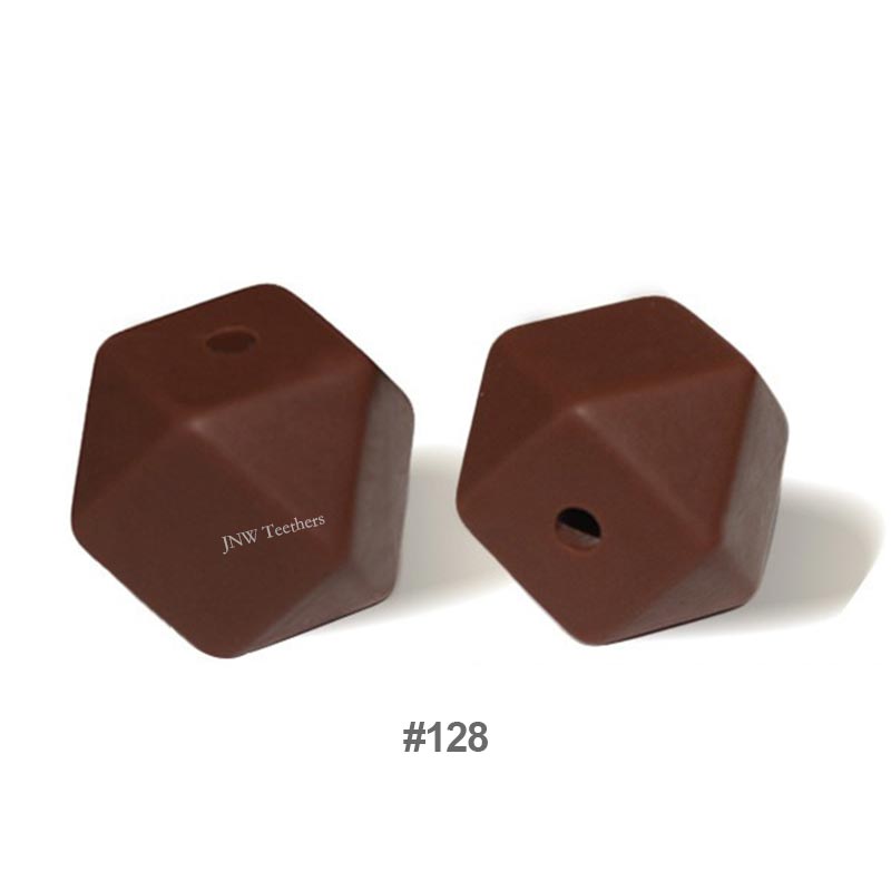 10pcs 17mm Silicone Hexagon Beads