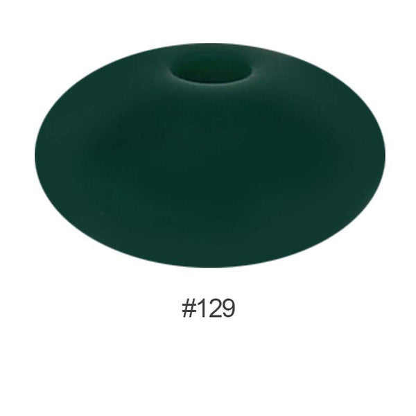 Perles en silicone en forme de soucoupe de 12 mm