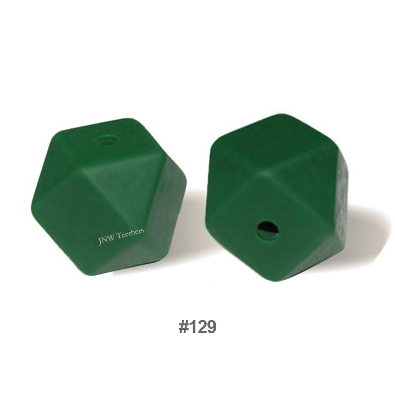 10pcs 17mm Silicone Hexagon Beads