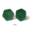 10pcs 17mm Silicone Hexagon Beads