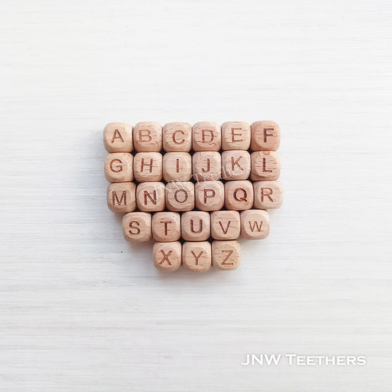 12mm Wood Alphabets