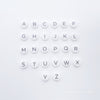 12mm Oblate Silicone Alphabet Beads