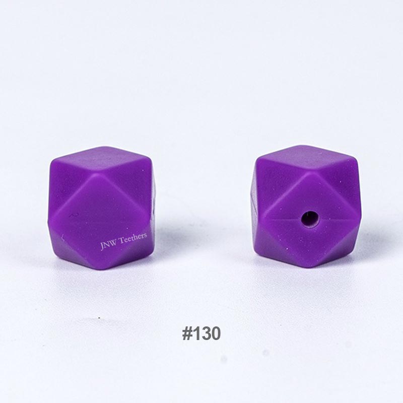 10pcs 17mm Silicone Hexagon Beads