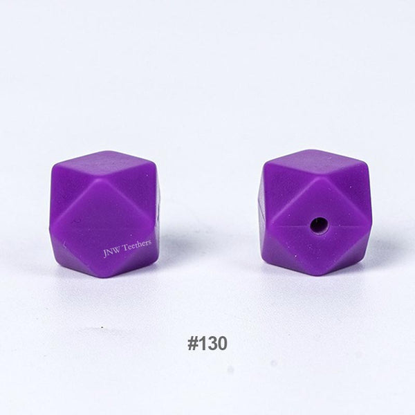 10pcs 17mm Silicone Hexagon Beads