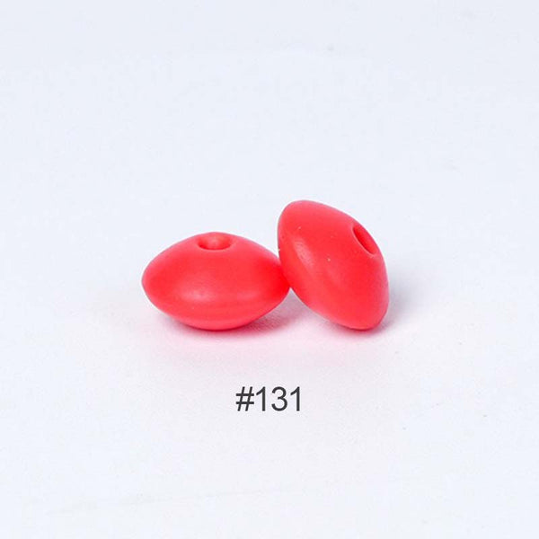 Perles en silicone en forme de soucoupe de 12 mm