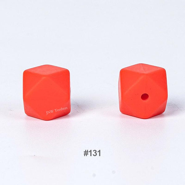 10pcs 17mm Silicone Hexagon Beads