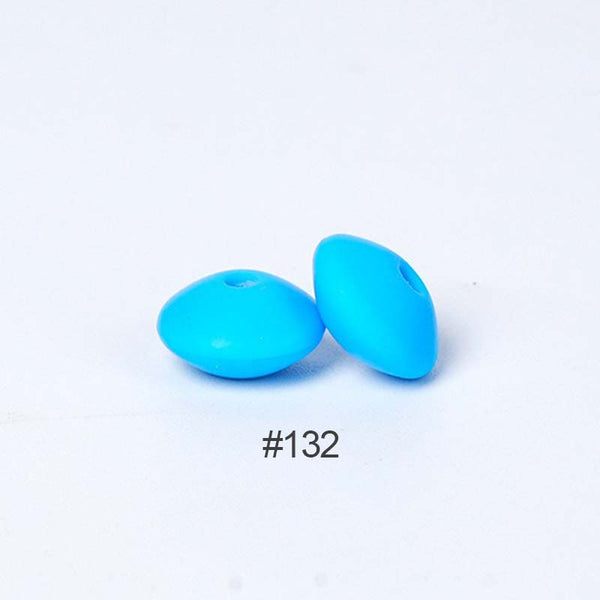 Perles en silicone en forme de soucoupe de 12 mm