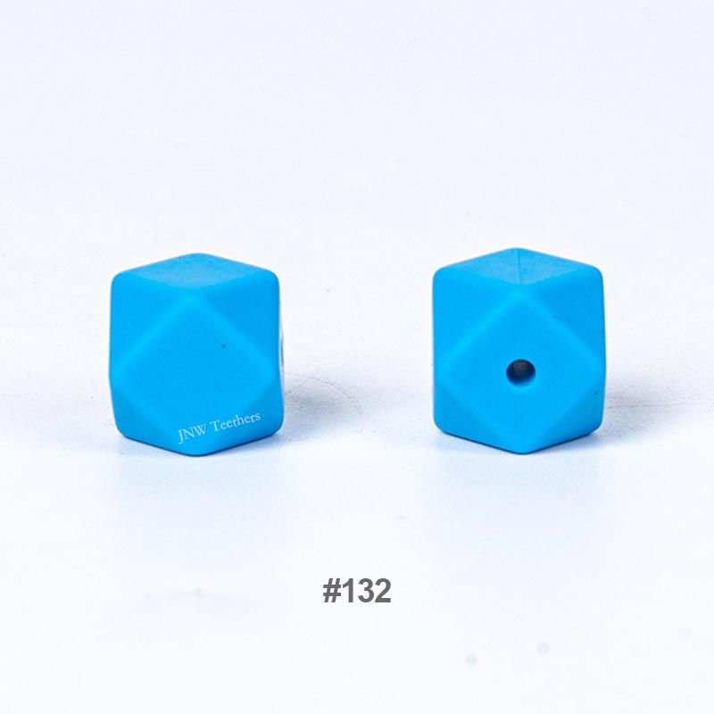 10pcs 17mm Silicone Hexagon Beads