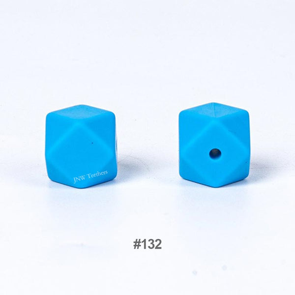 10pcs 17mm Silicone Hexagon Beads