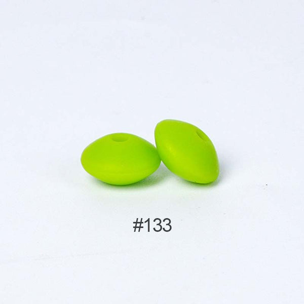 Perles en silicone en forme de soucoupe de 12 mm